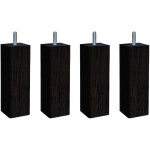 Someo - 4 pieds carr bois weng 15 cm
