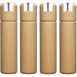 Someo - 4 pieds cylindriques pour cadre  lattes naturel 25 cm