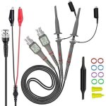 Sonde d'oscilloscope universelle avec kit d'accessoires, sondes � pince d'oscilloscope 100mhz avec kit ...