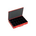 Coffret de rangement 335 x 250 x 53 mm - 18 casiers thermoform�s - sori