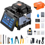 Soudeuse fibre optique 6 moteurs, episseuse fusion fibre optique a alignement de noyau, epissage 6s, ...