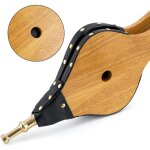 Soufflet de chemine grand soufflet en bois pour souffleur d'air pour puits de feu buse en fonte pour ...