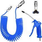 Soufflette � air comprim�, pistolet de soufflage d'air avec tuyau air comprim� de 5 m�tres, kit de nettoyage ...