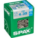 Spax - lot de 150 vis inox t�te frais�e torx diam. 4 mm x l. 35 mm