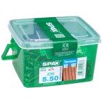 Spax - lot de 230 vis inox tte cylindrique torx diam. 5 mm x l. 50 mm