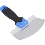 Spatule de peintre courbe, couteaux en acier inoxydable, spatule � mastic rectifi�e, truelle courbe rectifi�e, ...