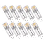 Lot de 10 ampoules led g4 12v 2. 5 watts 270 lumens blanc chaud 3000k