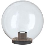 Sphe're pour lampadaire lanterne 30 cm en re'sine transparente antichoc pour jardin exte'rieur