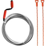 Spirale de nettoyage de canalisations avec griffe, 1, 2 m, avec 2 serpentins en plastique de 51 cm, pour ...