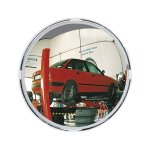 Miroir multiusage d 400mm plastique blanc avec attache p. int. et ext. , p. 2 directions distance max. ...