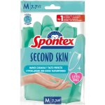 Gants de gants de nettoyage sans latex, seconde peau, taille m, 2 pices. - spontex