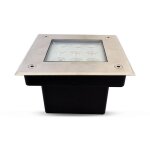 Spot 230v encastrable sol carré led cob 9w - ip67 miidex lighting® blanc - chaud - 3000k - inox - 316 ... Spot 230v encastrable sol carré led cob 9w - ip67 miidex lighting® blanc - chaud - 3000k - inox - 316 ...