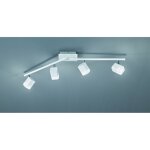 Spot plafonnier 4 led orientable roubaix blanc trio lighting