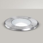 Spot led encastrable gea en acier egoi ges270 led ip67 spot de sol rond praticable externe gu10