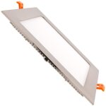 Efectoled - dalle led carre extra - plate 18w lifud coupe 205x205mm argente 4000k blanc neutre