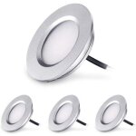 Spot encastrable salle de bain dimmable 3w 12v ? 240 lumens blanc chaud 3000k ? ip44 �tanche ? lot de ...