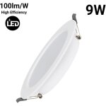 Spot encastr� circulaire � led - 9w - coupe �110mm - blanc froid
