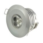 Spot encastr� led 4w alu � 60mm 3500k 310lm alim 12v dc (non incl) faisceaux 38� int�rieur / exterieur ...