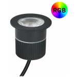 Spot extrieur encastrable de sol rgb - 12v dc - 9w - ip67