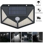 Spot ext�rieur solaire 100 led lampe d�tecteur de mouvement