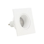 Xanlite - spot gu10 50w 2700k carré orientable blanc ip20 - sp50cab Xanlite - spot gu10 50w 2700k carré orientable blanc ip20 - sp50cab