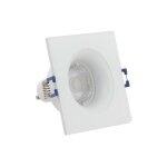 Xanlite - spot gu10 50w 4000k carr� blanc ip44 - sp50cip44bcw