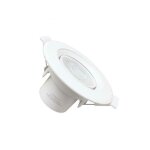 Spot led cob 8w r�glable rond trou encastr� 60 - 75 mm kit 5 pi�ces