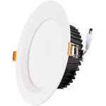 Spot led downlight 24w 2 160lm 6000k ip65 salles de bains / cuisines 50 000h [sl - dlfs06 - 24w - cw] ...