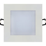 Spot led downlight carr� blanc 6w (eq. 48w) 6000k dim 108x108mm