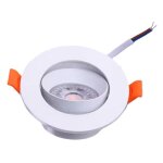 Spot led encastrable 7w blanc orientable 30� transformateur int�gr� - unit� / blanc chaud - silumen