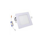 Spot led encastrable carr� blanc 6w cct silumen