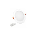 Spot led encastrable plat 15w ip44 ? blanc neutre 4000k ? compatible faux plafond ? dur�e de vie 50 000h ...