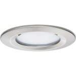 Paulmann - spot led encastrable pour salle de bains 93873 n / a 6 w coin slim fer (bross�) jeu de 3