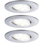 Spot led encastrable pour salle de bains paulmann calla jeu de 3 18 w ip65 chrome (mat) Spot led encastrable pour salle de bains paulmann calla jeu de 3 18 w ip65 chrome (mat)
