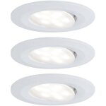 Calla spot led encastrable pour salle de bains jeu de 3 19. 5 w ip65 blanc mat - paulmann Calla spot led encastrable pour salle de bains jeu de 3 19. 5 w ip65 blanc mat - paulmann