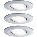 Calla spot led encastrable pour salle de bains jeu de 3 19. 5 w ip65 chrome (mat) - paulmann