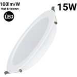 Spot led encastr� circulaire - 15w - d�coupe �140mm - blanc froid