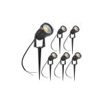 Spots led ext�rieur, 3w lampes jardin blanc chaud 3000k 1440lm avec piquet, etanche ip65 lumi�re ext�rieur ...