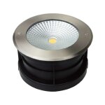 Spot led extrieur encastrable 220v 25w (clairage 200w) - tanche ip67 diamtre 195mm blanc du jour ...