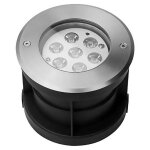 Leclubled - spot led extrieur encastrable 7w diamtre 147mm clairage blanc chaud 3000k extrieur tanche ...