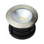Spot led encastrable sol 20w tanche ip67 - blanc froid 6000k 2400lm - clairage encastr diamtre 165mm ...