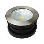 Spot led extrieur encastrable 220v 25w (clairage 200w) - tanche ip67 diamtre 195mm blanc chaud 3000k ...