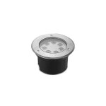 Vision - el - spot led extrieur etna - 7w encastrable miidex lighting blanc - chaud - 3000k - inox ...