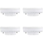 Spot led gx53 9w blanc chaud 3000k, 900lm, ac 230v, equivalent cfl gx53 15 - 18w, 120� ampoule r�flecteur ...