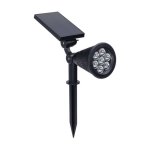 Spot led solaire sur piquet 1, 5w lumière bleu Spot led solaire sur piquet 1, 5w lumière bleu