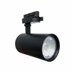 Spot led sur rail 30w 80 compact monophas noir - blanc froid 6000k - 8000k silamp