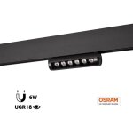 Spot linéaire orientable pour rail magnétique 48v - 6w - osram Spot linéaire orientable pour rail magnétique 48v - 6w - osram