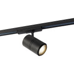 Spot sur rail moderne  3 phases dimmable noir avec led 3000k - ruler 38 - qazqa