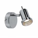 Spot mural led 5 watts, lampe rotative, clairage chrom action 450301010000