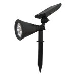 Spot  piquer led solaire pour jardin 2w 5. 5v dc (4 led) - blanc froid 6000k - 8000k silamp
